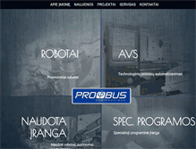 Tablet Screenshot of profibus.lt